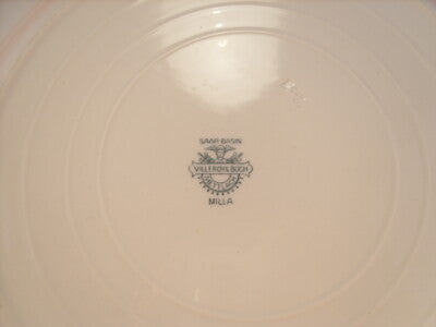 VILLEROY&BOCH METTLACH PIATTO PORTATA IN PORCELLANA FINE 1800 "MILLA"