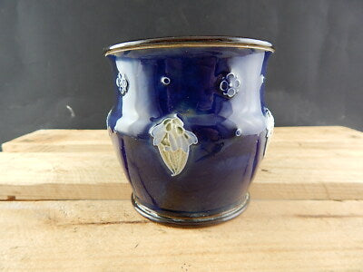 ANTICO ROYAL DOULTON DESIGN VASO CACHE POT CERAMICA SMALTATA STONE WARE 1920-39