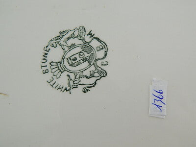 ANTICO RARO VASSOIO RAVIERA CERAMICA MONDOVI' VEDOVA BESIO CBM FINE 800