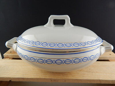 ANTICA 1930 ART DECO RARA ZUPPIERA CERAMICA FONTEBASSO TREVISO COLLEZIONE