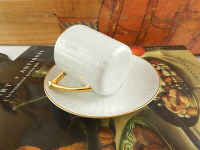 PREZIOSA RARA TAZZINA PORCELLANA BIANCA E ORO COLLEZIONE LIMOGES FIELD HAVILAND