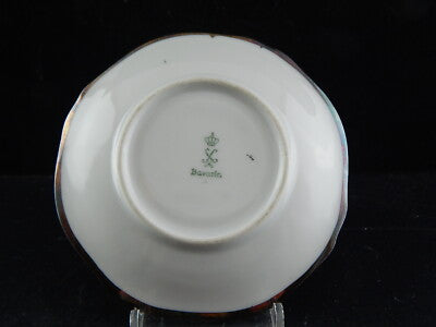 ANTICA PREZIOSA 1935 COLLEZIONE TAZZINA PORCELLANA BIANCA ARGENTO OSCAR SCHALLER