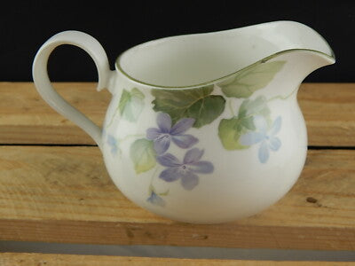 VINTAGE LATTIERA INGLESE QUEEN'S HAREWOOD STAFFORDSHIRE CHINA PORCELLANA FIORI