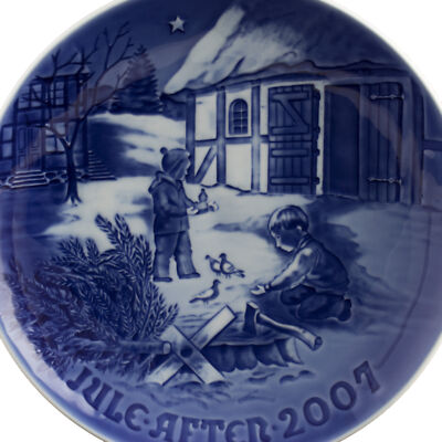 ROYAL COPENHAGEN BING&GRONDAHL PIATTO DI NATALE 2007 ORIGINALE PORCELLANA PRIMA