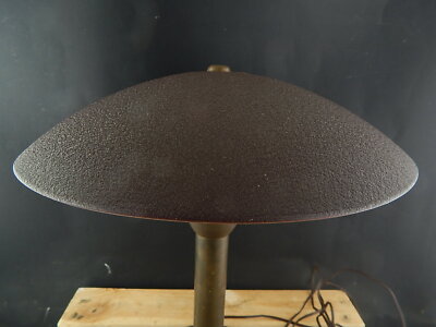 ANTICA ART DECO 1930 LAMPADA DA TAVOLO ART DECO OTTONE GOFFRATURA SIEMENS MILANO