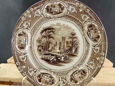 WEDGWOOD&CO CORINTHIA ANTICO RARO PIATTO CERAMICA FINE 1800 COLLEZIONE #5383