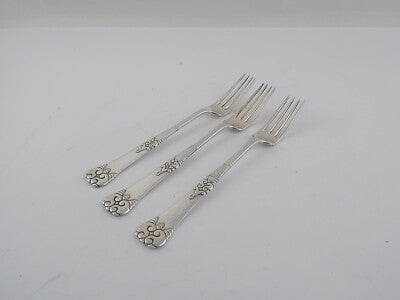 ANTICA RARA FORCHETTA LIBERTY ART NOUVEAU ARGENTATA BAGNO ARGENTO 925 SHEFFIELD