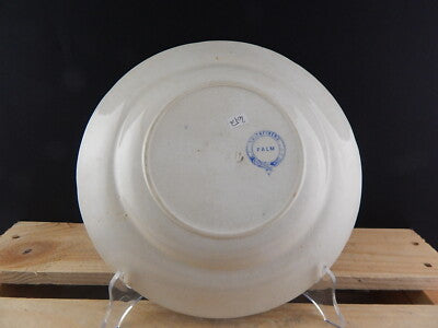 ANTICO PIATTO PORCELLANA COLLEZIONE DEL1800 GUSTAVSBERG PALM OLD PORCELAIN PLATE