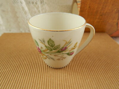 ANTICA TAZZINA CAFFÈ PORCELLANA JOHANN HAVILAND BAVARIA 1937 ROSA CANINA