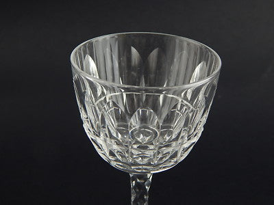 CRISTALLO SAINT LOUIS ART DECO BICCHIERE LIQUORE PORTO LAVORATO PUNTA DIAMANTE