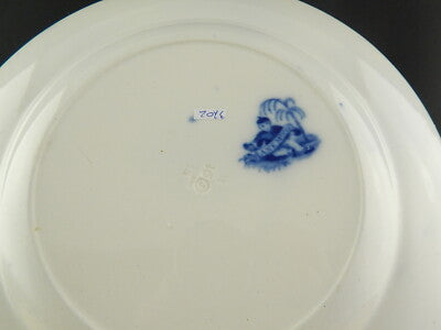 ANTICO RARO PIATTO PORCELLANA MINTON DEL1830 STAFFORDSHIRE DECORO ANEMONE #3702