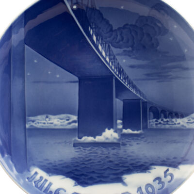 ROYAL COPENHAGEN BING&GRONDAHL PIATTO DI NATALE 1935 ORIGINALE PORCELLANA PRIMA