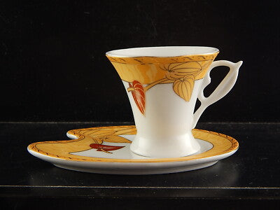 VINTAGE COLLEZIONE ELEGANTE RARA TAZZINA PORCELLANA STILE LIBERTY NOBLES