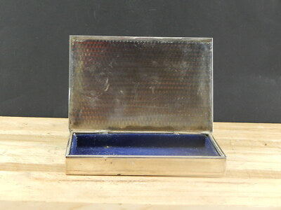 ANTICA TABACCHIERA O CONTENITORE PORTA GIOIE BAGNO ARGENTO SILVER PLATE