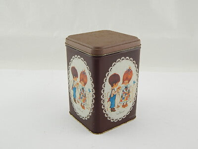 PUBBLICITARIO VINTAGE RARA SCATOLA LATTA MISS PETTICOAT COUNTRY CHIC BOX