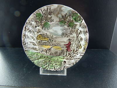 VINTAGE CERAMICA SERVIZIO DESSERT 13 PZ THE HUNTER MYOTT ENGLAND IL CACCIATORE