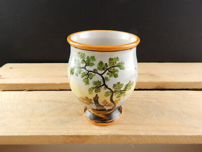 ANTICO PICCOLO VASO MAIOLICA CERAMICA DA BOTTEGA CASTELLI ABRUZZO