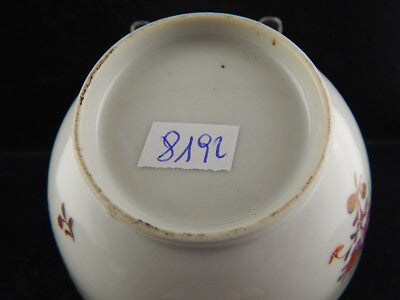 ANTICA FINE PORCELLANA TAZZA TE' COMPAGNIA DELLE INDIE DIPINTA MANO XVIII SEC