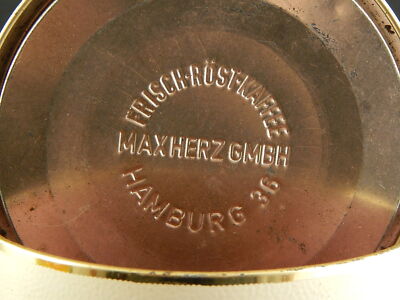 ANTICA SCATOLA LATTA CAFFE' MAX HERZ FRITSCH ROST KAFFEE HAMBURG PUBBLICITARIO