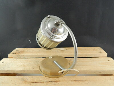 ANTICA ORIGINALE LAMPADA ABAT JOUR CROMATA VETRO ANNI 50 ITALY DESIGN #5759