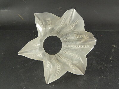ANTICO EPOCA LIBERTY VETRO SATINATO TULIP PER APPLIQUE LAMPADA DIFETTO