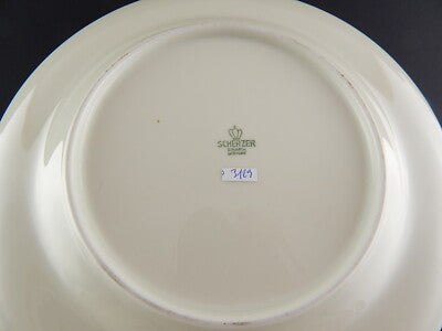 PREZIOSO VINTAGE SERVIZIO TAVOLA 10 PIATTI PIANI PORCELLANA SCHERZER BAVARIA