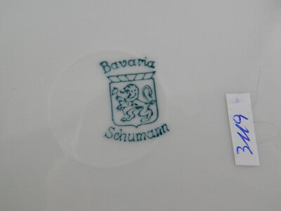 ANTICO ART NOUVEAU PREZIOSO PIATTO TRAFORATO PORCELLANA SCHUMANN 1920 BAVARIA