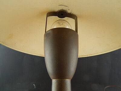 ANTICA ART DECO 1930 LAMPADA DA TAVOLO ART DECO OTTONE GOFFRATURA SIEMENS MILANO