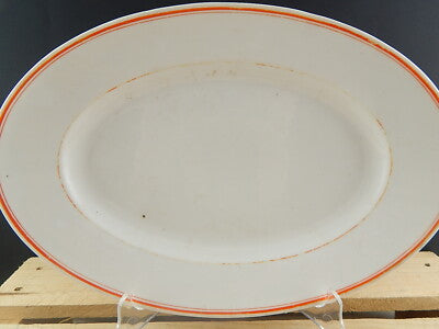 ANTICA RARA RAVIERA VASSOIO PORCELLANA MANIFATTURA GINORI DOCCIA METÀ 1800