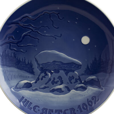 ROYAL COPENHAGEN BING&GRONDAHL PIATTO DI NATALE 1962 ORIGINALE PORCELLANA PRIMA