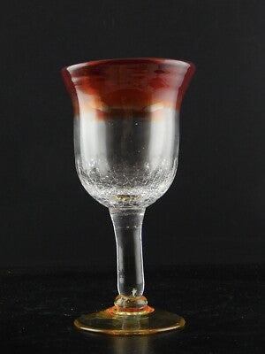 VINTAGE BICCHIERE CALICE VETRO SOFFIATO MURANO VENEZIA COLLEZIONE