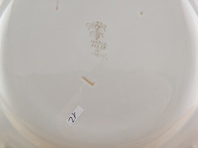 ANTICO 1946 PIATTO PIANO CERAMICA IMOLA TECNICA E DECORO SETTECENTO ITALIANO #12