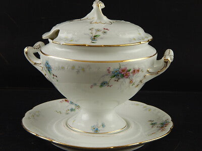 ANTICO LIBERTY 1900 PORCELLANA PIRKENHAMMER BOHEMIA PICCOLA ZUPPIERA EGOISTE