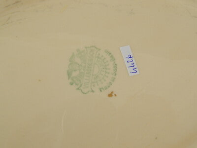 ANTICA ART DECO ZUPPIERA CENTROTAVOLA CERAMICA DECORO ORO VILLEROY&BOCH METTLACH