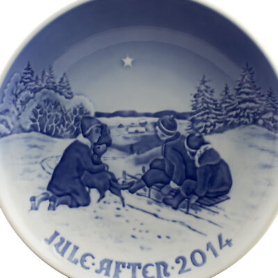 ROYAL COPENHAGEN BING&GRONDAHL PIATTO DI NATALE 2014 ORIGINALE PORCELLANA PRIMA