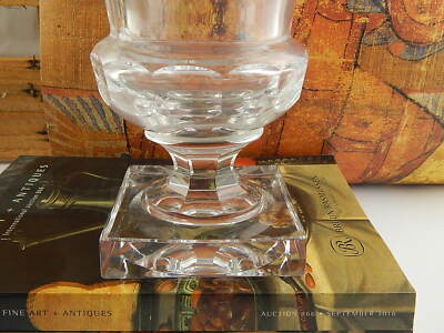 VINTAGE VAL SAINT LAMBERT FIRMATO VASO CRISTALLO MOLATO JUPITER PESO KG. 3,5