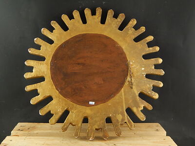 ANTICA AUTENTICA RARA SPECCHIERA SOLEIL CORNICE GESSO DORATA