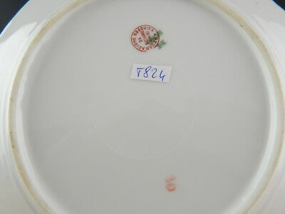 ANTICO PIATTO PORCELLANA GINORI CITTA' REDENTE CORTINA AMPEZZO 1919 REGNO ITALIA