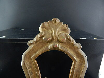 ANTICA CORNICE CARTAGLORIA IN LEGNO DECORO INTAGLIO DORATA SECONDA METÀ 1700 #