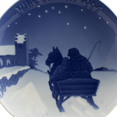 ROYAL COPENHAGEN BING&GRONDAHL PIATTO DI NATALE 1906 ORIGINALE PORCELLANA PRIMA