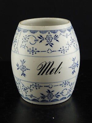 ANTICO RARO ART DECO BARATTOLO MEL FARINA PORCELLANA THEODOR PAETSCH FRANCOFORTE