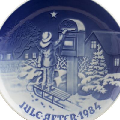 ROYAL COPENHAGEN BING&GRONDAHL PIATTO DI NATALE 1984 ORIGINALE PORCELLANA PRIMA