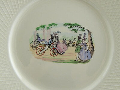 ANTICO RARO PIATTO SEMI PORCELLANA INGLESE OLD BRIDGE EARTHENWARE COLLEZIONE 270