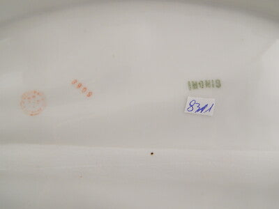 ANTICO VASSOIO PER ARROSTO PORCELLANA GINORI DOCCIA FORMA NAPOLI EPOCA LIBERTY