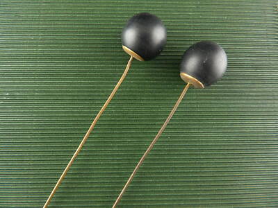 ACCESSORI ABBIGLIAMENTO ART DECO ANTICA COPPIA SPILLONI PER CAPPELLO #4913