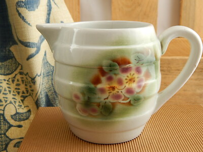 ANTICA RARA BROCCA CARAFFA CERAMICHE PIEMONTESI CHIUSA PESIO DECORO AEROGRAFO