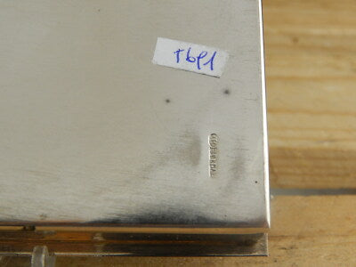 ANTICA TABACCHIERA O CONTENITORE PORTA GIOIE BAGNO ARGENTO SILVER PLATE