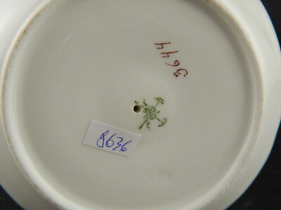 ANTICA LIBERTY 1900 PORCELLANA PIRKENHAMMER BOHEMIA SALSIERA MOSTARDIERA