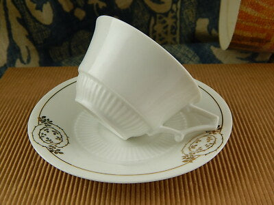 ANTICO PREZIOSO SET CAFFE’ PORCELLANA BIANCA ORO SCHUMANN 1920 BAVARIA LIBERTY