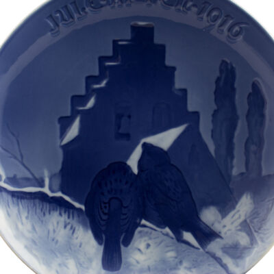 ROYAL COPENHAGEN BING&GRONDAHL PIATTO DI NATALE 1916 ORIGINALE PORCELLANA PRIMA